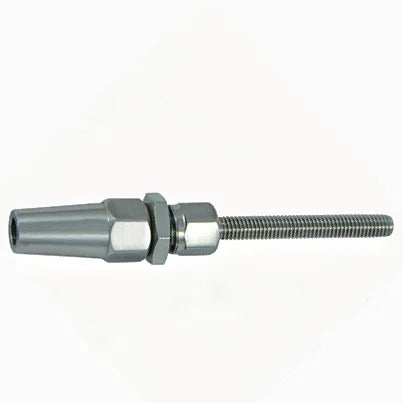 Cable System Wire Rope Accessories Stainless Steel A4 316 Swageless Thread Terminal Polished