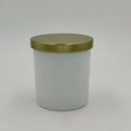 Wholesale Customization 3oz 4oz 200ml Matte Black White Clear Straight Glass Candle Cup Metal Lid Christmas Heat Resistant