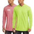 Hooded UV Sun Protection T-Shirt for Men UPF 50+ Long Sleeve Quick Dry Hoodies Summer Beach Casual Workout Hiking Shirts