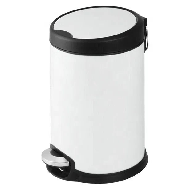 Hot Selling Step Trash Can 5L Foot Pedal Iron with Powder Coating Bathroom Dustbin
