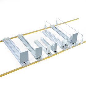 Factory OEM Manufacturer Canned Drink Plastic Shelf Pusher for Retail Display Used Customized Supermarket Shelf