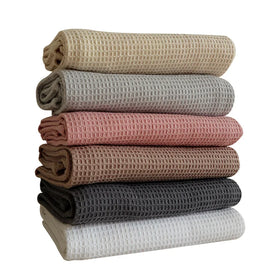 Wholesale 100% Cotton Super Absorbent Kitchen Cleaning Towels Large 17x25 Inches Quick-Dry Soft Waffle Weave Dish Towels