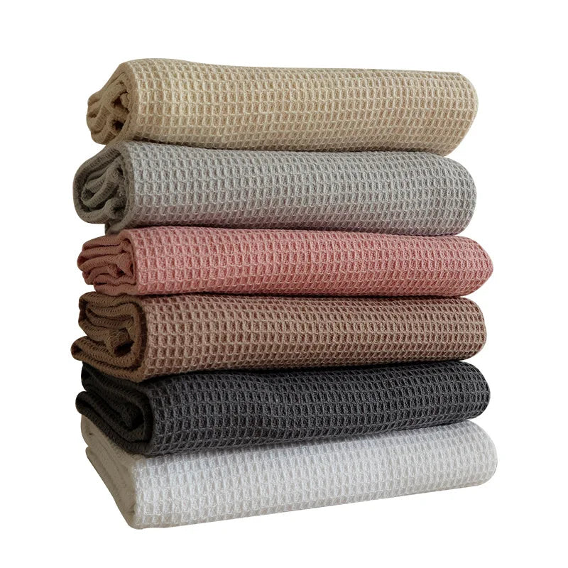 Wholesale 100% Cotton Super Absorbent Kitchen Cleaning Towels Large 17x25 Inches Quick-Dry Soft Waffle Weave Dish Towels