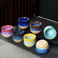 Hot Sale Coffee Tea Mug Decoration Kiln 150ml Handmade Ceramic Tea Cups Chinese Kung Fu Tea Cup