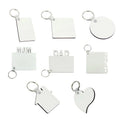 Big Sale Warehouse Clearance Sublimation Blanks MDF Fam Round House Square Heart Mom Dad Grad Keychain