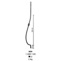 Ornamental Components Forged Steel Balcony Elements  for Staircase Railing Handrail Balcony Balustrade Gate Fence Parts