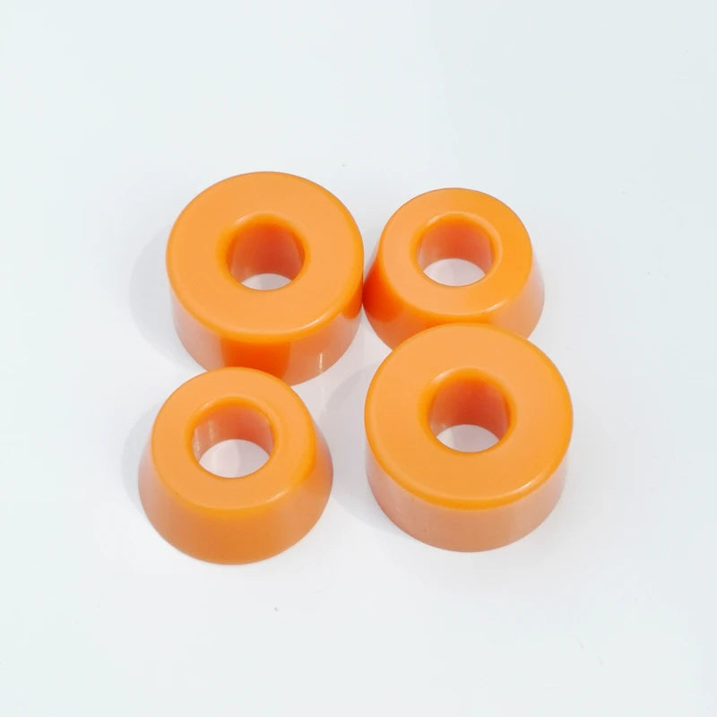 High Quality PU Casting Skateboard Bushings for Skate Trucks with 95A Cone + Barrel Shape High Speed 150kg Load Capacity