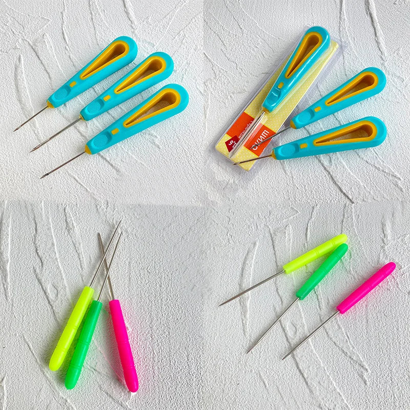 4 Types Sewing Machine Needle Pins Needlework Craft for Candle Mold Hole of Bracelet Accessories Pins Sewing