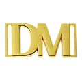 Fashion Gold Letter Brand Belt Accessory Zinc Alloy Swimwear Metal Parts Embossed Side Release Buckle