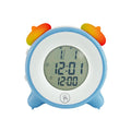 EMAF Kids Bedroom Home Decor Night Light Electronic Digital Kids Desk Table LCD Electronic Alarm Clock with Colorful Backlight