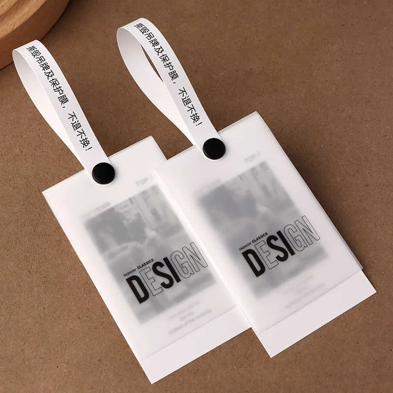 2024 Custom Paper Hang Tag Brand Printed Hanging Tags Labels for Clothing