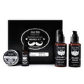 Men's Beard Grooming Kit 4pcs Beard Growth Kit With Beard Oil Conditioner Wash and Balm MegaBDM