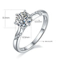 1ct Colorful Ice Flower Cut Moissanite Luxury Designer Wedding Ring High Jewelry White Gold Plated S925 Silver Diamond Main MegaBDM