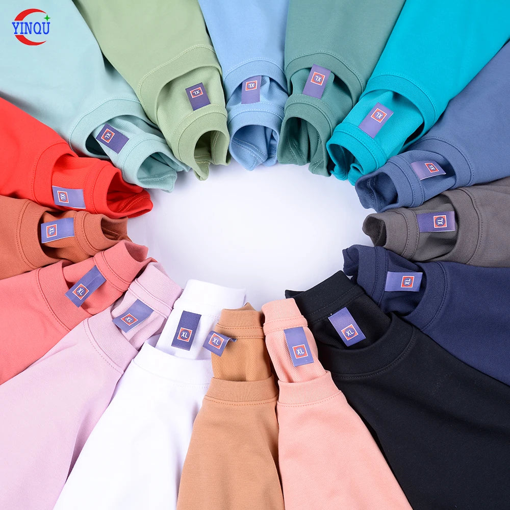 YinQu Factory OEM ODM Cotton  Men's  Gym Slim Fit Tee Shirt Casual Blank Plain Muscle T Shirt for Custom