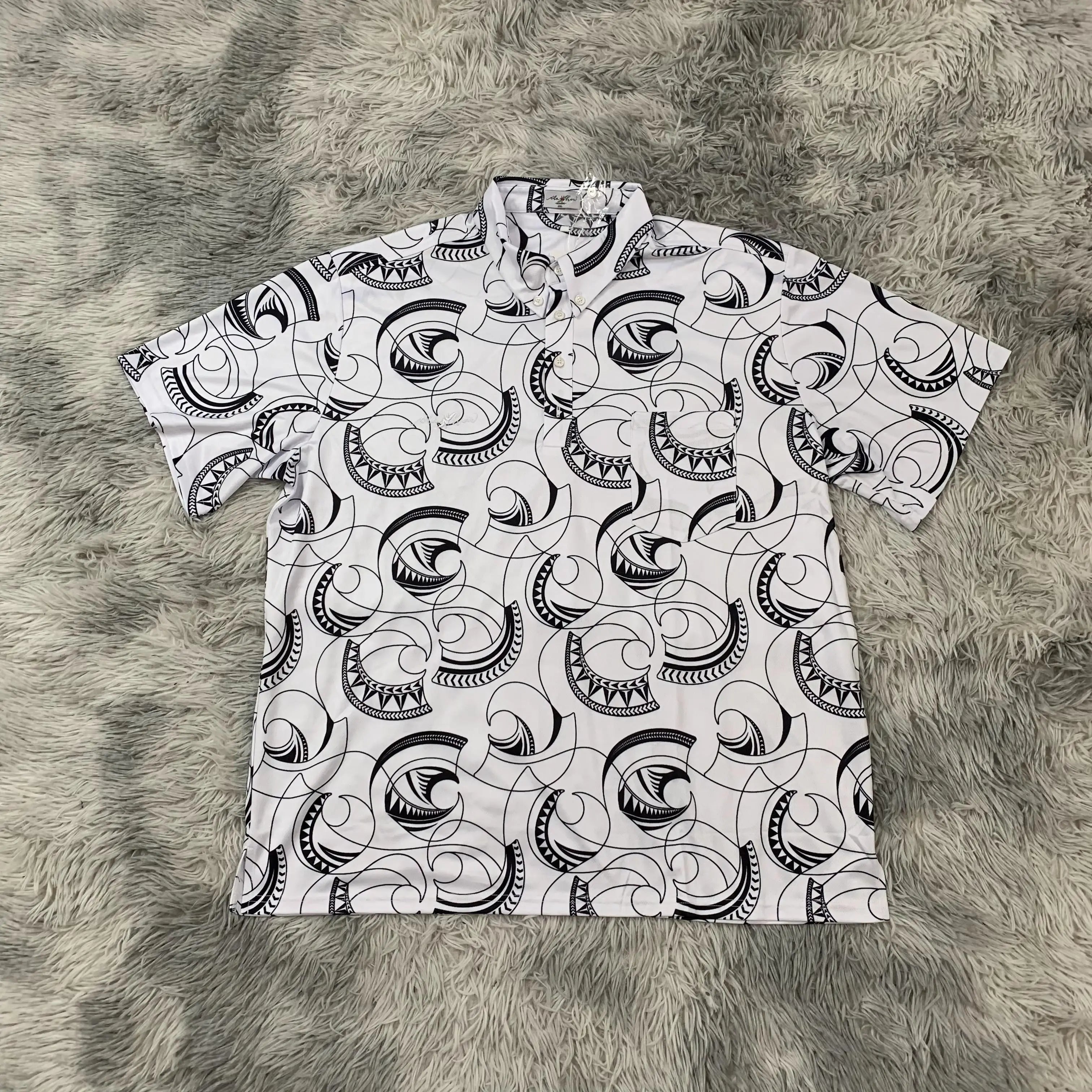 DENIMGUYS Fashion Men's Short Sleeve Hawaiian Shirt Tops Printed Summer Casual Beach Shirts