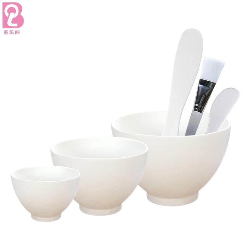 Beiqili 11-Pcs DIY Silicone Makeup Tools Kit Face Mask Mixing Bowl Set with Stick Spatula for Spa Salon Beauty Spa
