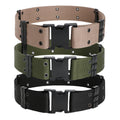 Outdoor Molle Webbing Waist Duty Belt Adjustable Waterproof Tactical Canvas Belt Camouflage Buckle Belt 125x5.5cm