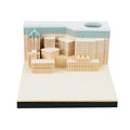 Craft Paper Sticky Notes Memo Pads Stickers Creative New York City Post Notes DIY Creative Japan Art 3D Building Block Note