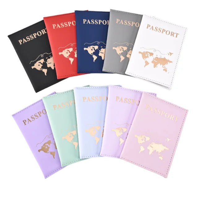 PU Passport Holder Wedding Gift Travel Document Cover Passport Protector Passport Case