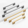 Adjustable Brushed Black Aluminum Furniture Cabinet Door Handles Glass Wardrobe Door Drawer Pulls Adjustable Dresser Bathroom
