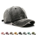 Washed Vintage Cotton 6 Panel Baseball Caps Custom Logo 3D Embroidery Retro Distressed Jean Denim Blank Plain Dad Hats