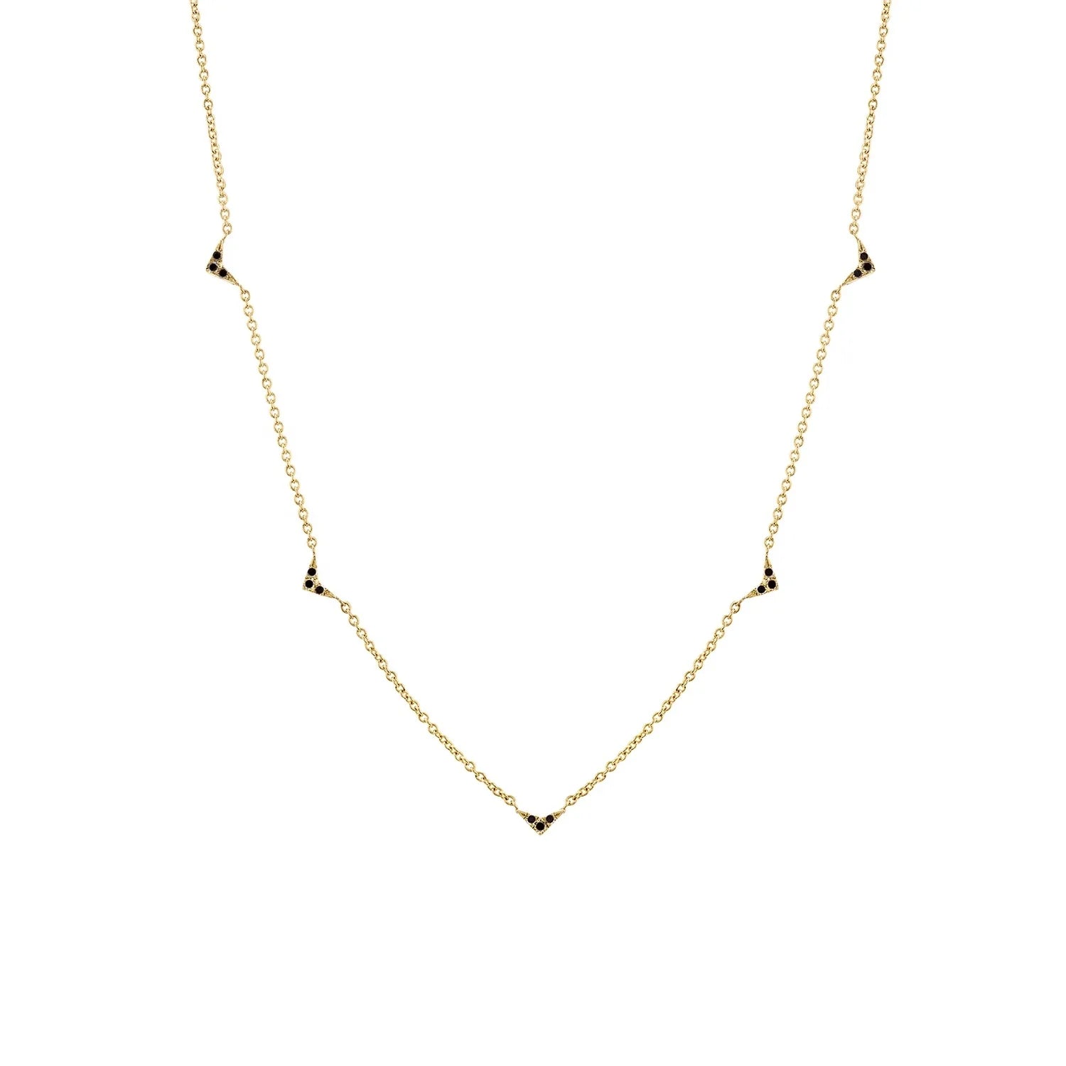 925 Sterling Silver Fashion Dainty Letter V Geometric Gold Charm Necklace Women