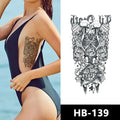 4000 HD Printed Tattoo Saints Roses Water Transfer Realistic Temporary Tattoo Stickers