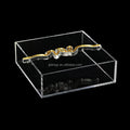 Judaica Jewish Passover Pesach Bar Die Cut Gold Acrylic Lucite Napkin Holder
