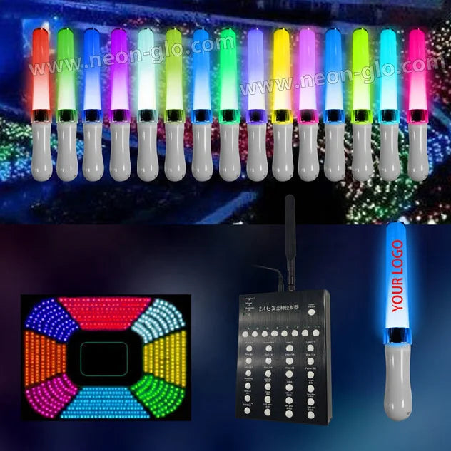Custom Logo New Year Concert Events Remote Control Colorful ABS LED Penlight Fans Cheering Environment-Friendly
