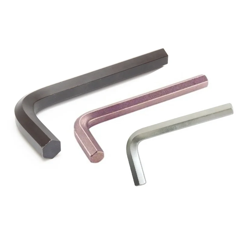 L Key Steel Nickel Plated Hex Key Set Hardened T Handle Hex Key Set Wrench 1.5mm 2mm 2.5mm 3mm 4mm 5mm 6mm 8mm 10mm