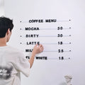 Magnetic Fridge Stickers DIY Menu Letter Number Menu for Cafe or Cafeteria EVA Foamsmagnetic Suction