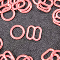 Wholesale Eco-friendly Nick-free Nylon Coated Metal Swimwear Buckles 6mm 8mm 10mm Bra Ring and Strap Adjuster Slider MegaBDM