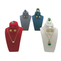 Small Delicate Multifunction Necklace Ring Earrings Neck Portrait Jewelry Set Display Stand for Jewelry Shop