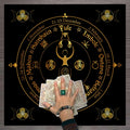 Customized Gold Foil 12 Constellations Tablecloth Velvet Tarot Witchcraft Divination Table Cloth Wall Tapestry Balnkets