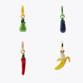 Hot Sale Countryside Style Banana Pepper Eggplant Shape Stainless Steel Jewelry Women's Fashion Earrings Dangle