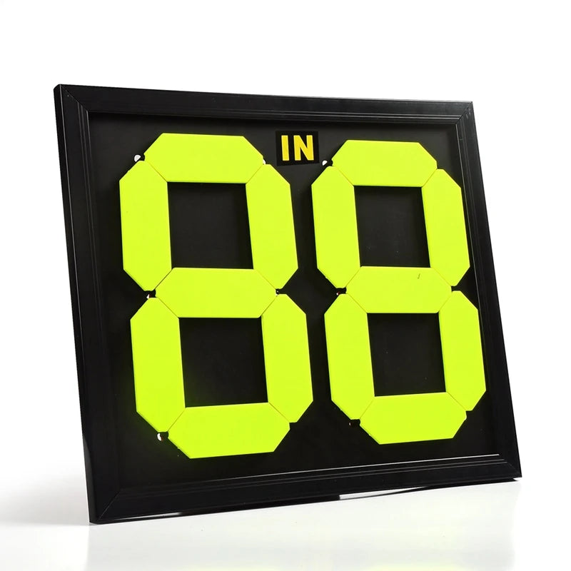 2 Digit Player Change Board Heavy Duty PVC Football Training Substitution Board