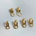 18K Au750 Gold Universal Clasp for DIY Fine Jewelry Pendant Necklace Accessories Connector Lock Findings & Components