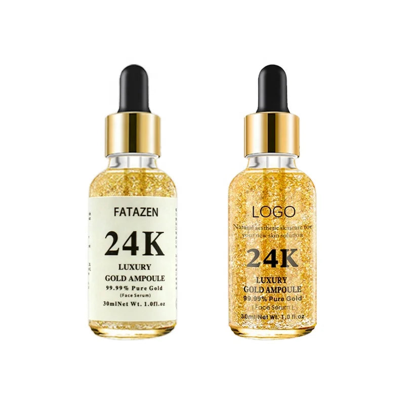 FATAZEN  Hot Selling OEM OBM 24k Gold Face Serum Anti Aging Anti Wrinkles Facial Repair Skin Care Gold Serum