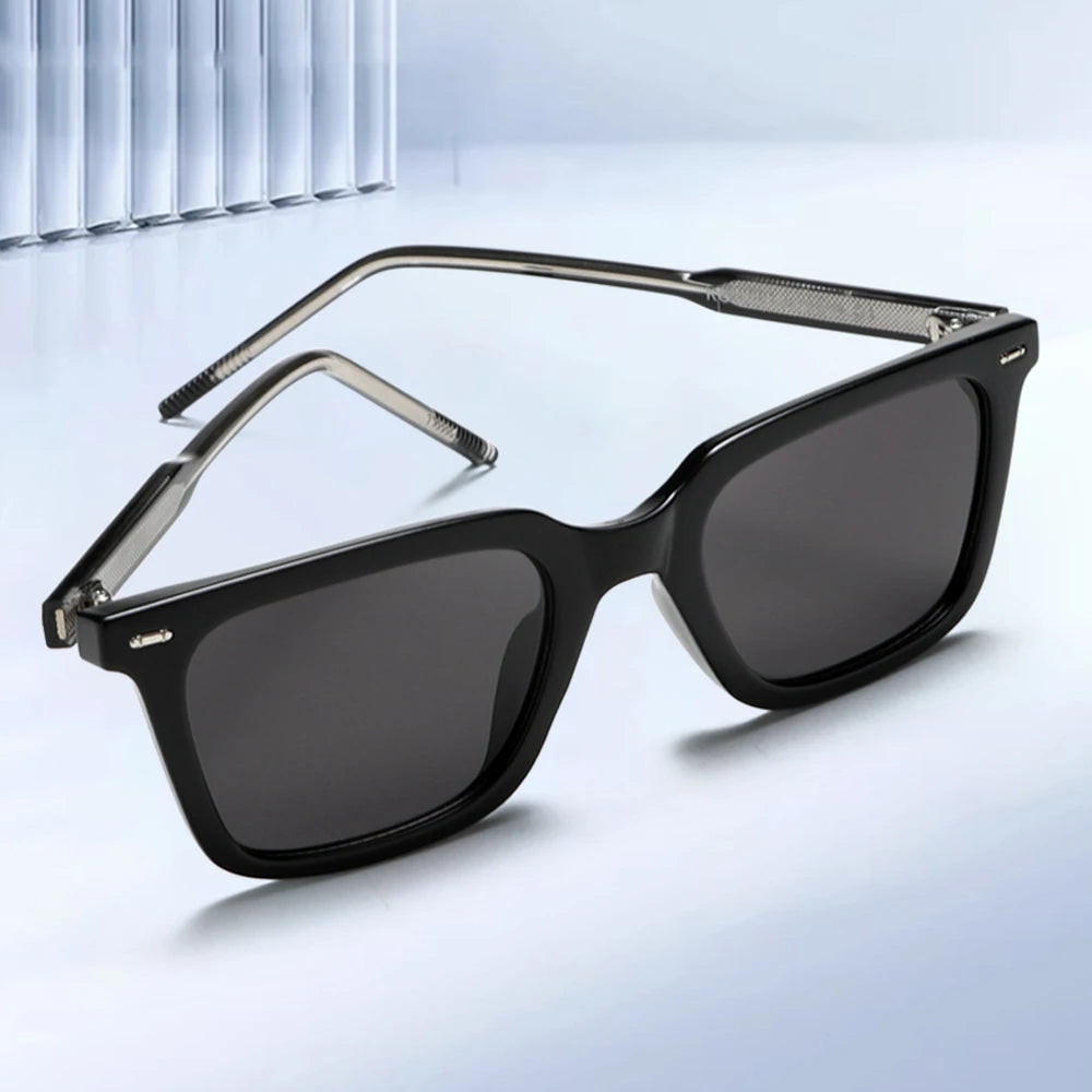 Men Driving Shades Male Sun Glasses for Men Retro Metal Tr Luxury Women Polarized Sunglasses Inspired by Luxury Brands