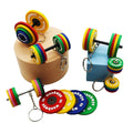 Bumper Plates llaveros Dumbbell Sublimation DIY CHAVEIRO Bumper Plates Key Chain