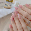 D-51 Japanese Style Silver Scattering 2024 New Design OEM Press on Nails Wholesale
