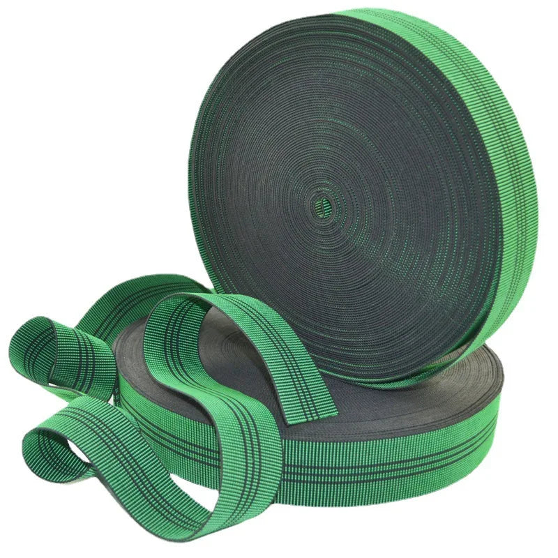 Wholesale Rubber Band Woven 4.8cm Green High Elastic Sofa Seat Bag Backrest Elastic Band Webbing Elastic Belt