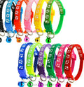 Hot Selling Adjustable Nylon Cat Collar Elegant Bell Simple Elegant Cat Neck Accessories Soft PU Cotton Polyester Print Classic