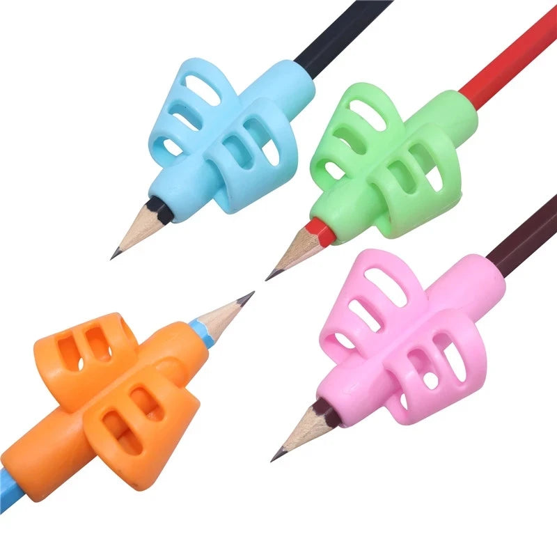 2026 Wholesale 2 Fingers Children Writing Pen Holder Silicone Pencil Grips for Kids Handwriting