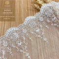 Polyester Mesh Embroidery Lace Source Factory Wholesale Clothing Lace Decoration Fashion Mesh Lace