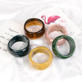 KUACHI Wholesale Custom Resin Bracelet Bangle European and American Fashion Irregular Wide Acrylic Bangles Jewelry Women