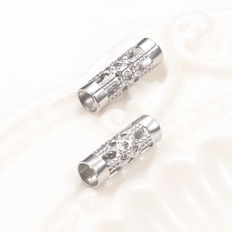 Stainless Steel Skeleton Pattern Design Pendant New Style Hollow Out Through Hole Charms DIY Jewelry Accessories