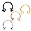 16G Septum Rings Heart Cartilage Earring Hoop Stainless Steel Helix Earring Daith Earring Nose Ring Hoop Septum Piercing Jewelry