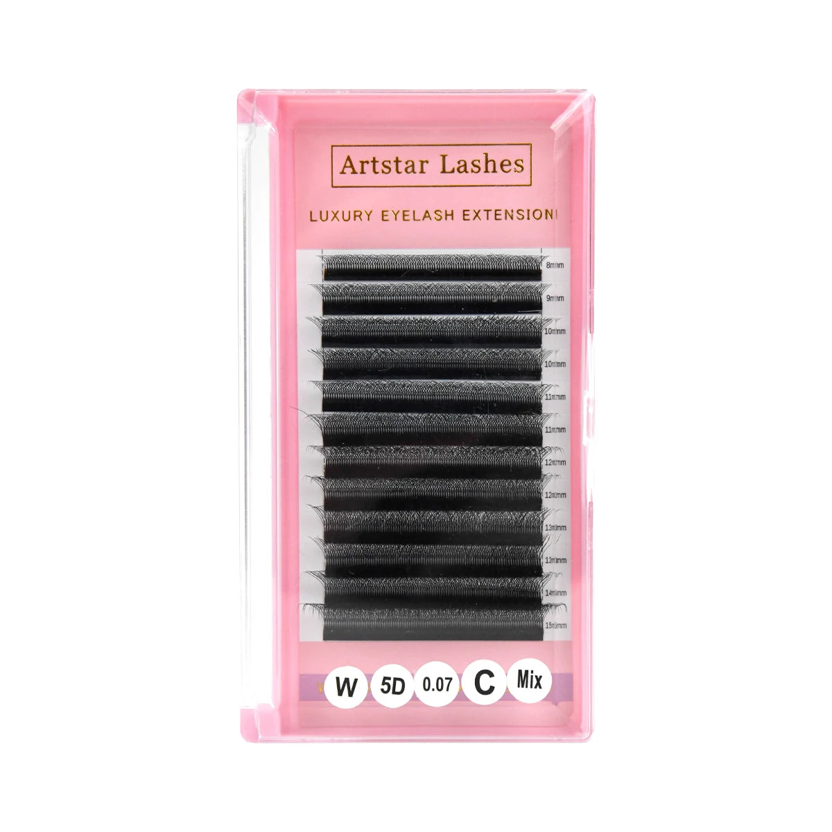 Super Black and Matte Mix 12 Rows W6D  Natural Handmade Individual Eyelash Extension Easily Grafting Extension