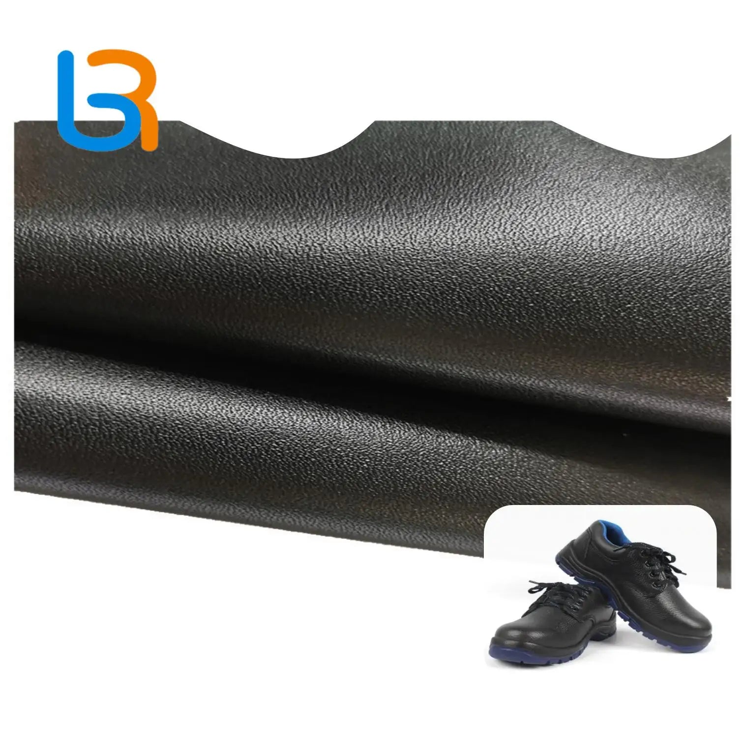 Abrasion Resistant Buffalo Grain Synthetic Microfiber Leather for Shoes Making